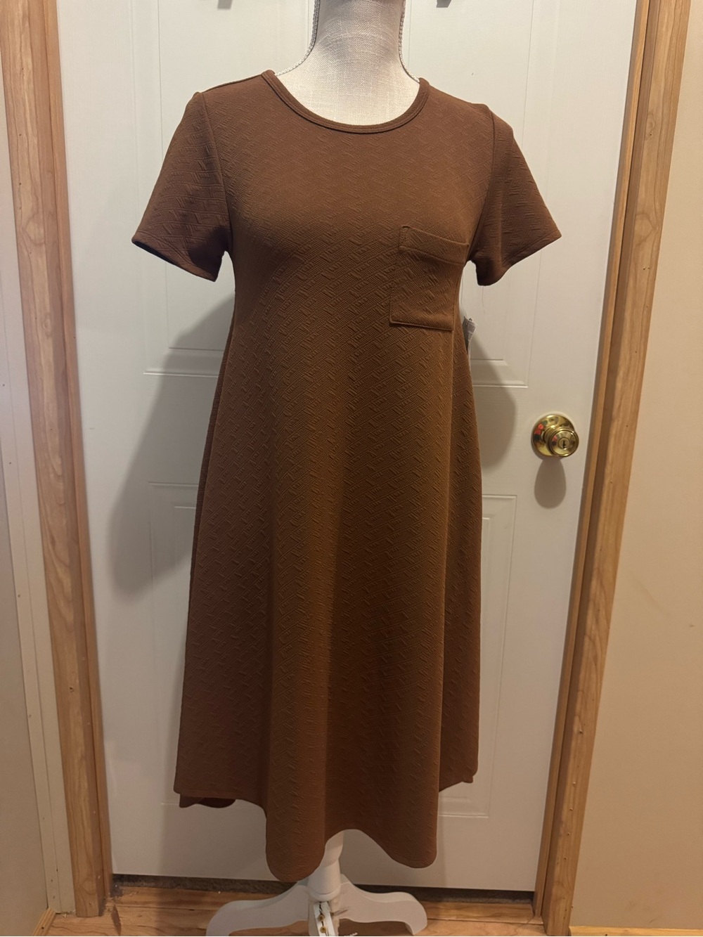 LuLaRoe Sz XXS Brown Carly A-Line Dress NWT😊😊